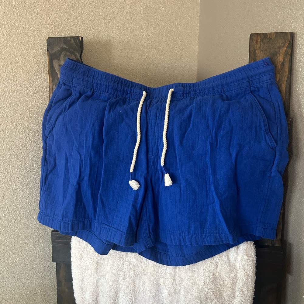 Old Navy Blue Athletic Shorts with Elastic Waistband